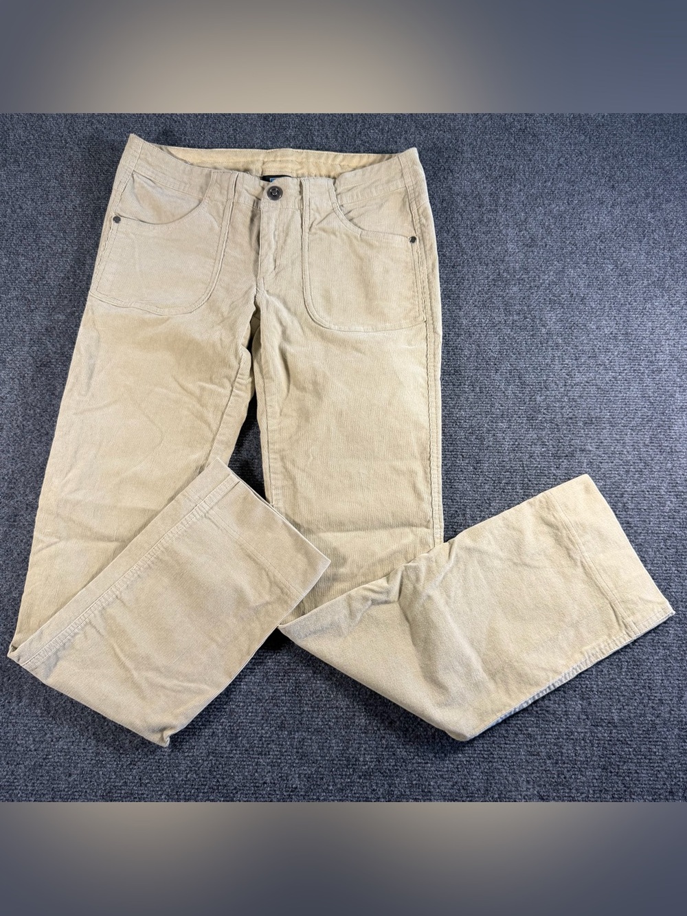 Kuhl Pants Womens 6R Beige Corduroy Straight Leg Cotton Stretch Hiking Outdoor